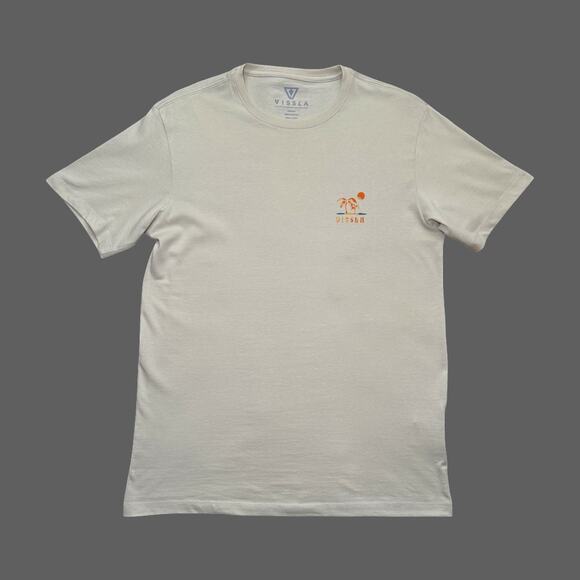 Vissla Groundswell Organic Bone Pocket SS Tee Size M NWT Mens - Picture 1 of 8